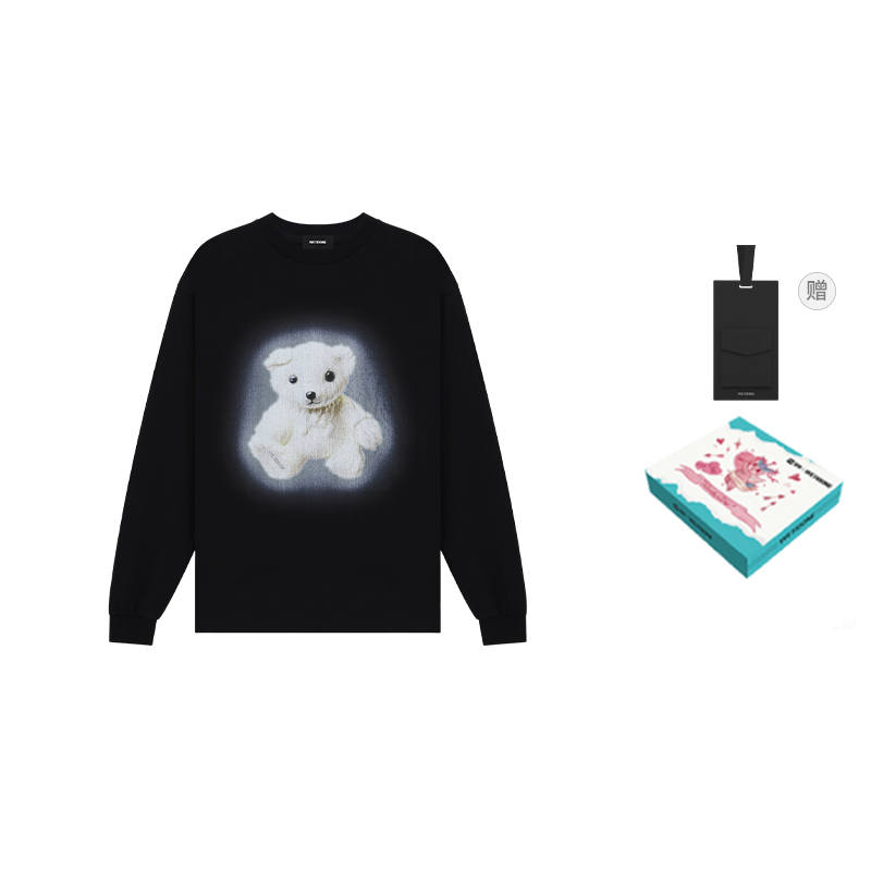 WE11DONE WE11DONE Teddy print Long sleeve Top