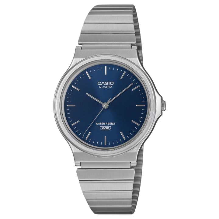 CASIO CASIO Standard Collection Quartz Movement Stainless Steel Strap Watch Unisex Blue Dial
