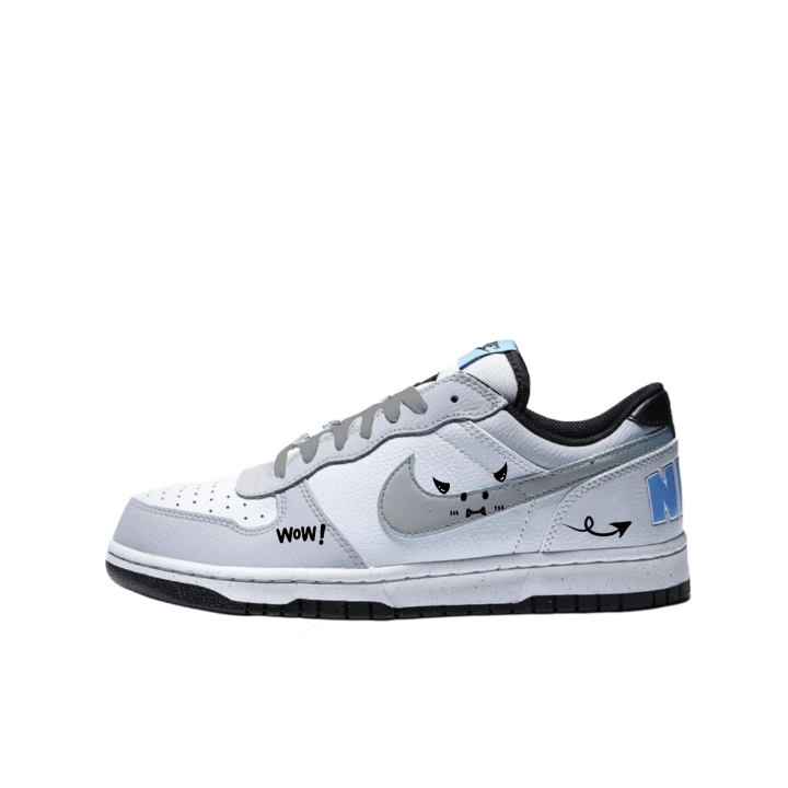 Nike Nike Big Gray Tone Demon Coverage Slip Resistant Abrasion Resistant Lightweight Low top Skateboard Shoes Men's