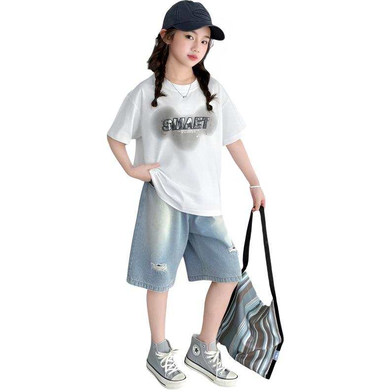 TNTX Kids Casual Sportswear Crew Neck Thin Stretch