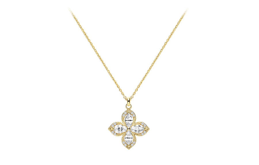 Disney Synthetic Cubic Zirconia Brass Necklaces Women's
