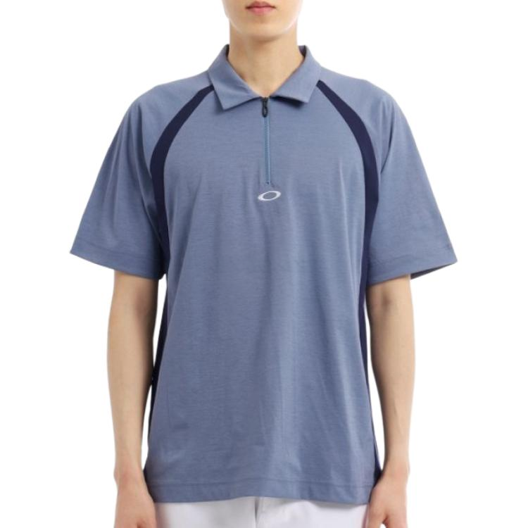 Oakley Polo Shirts Men's Stone Blue Lapel Moderate Other