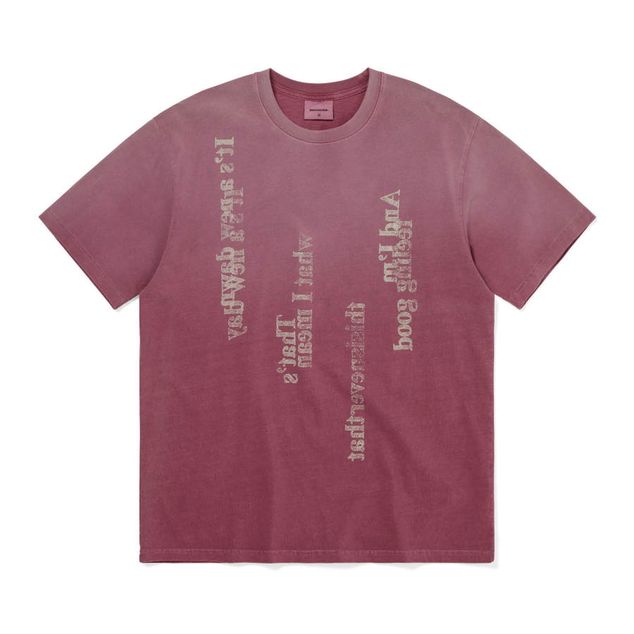 Thisisneverthat SS26 Lyrics Tee Dried Rose T Shirt Unisex