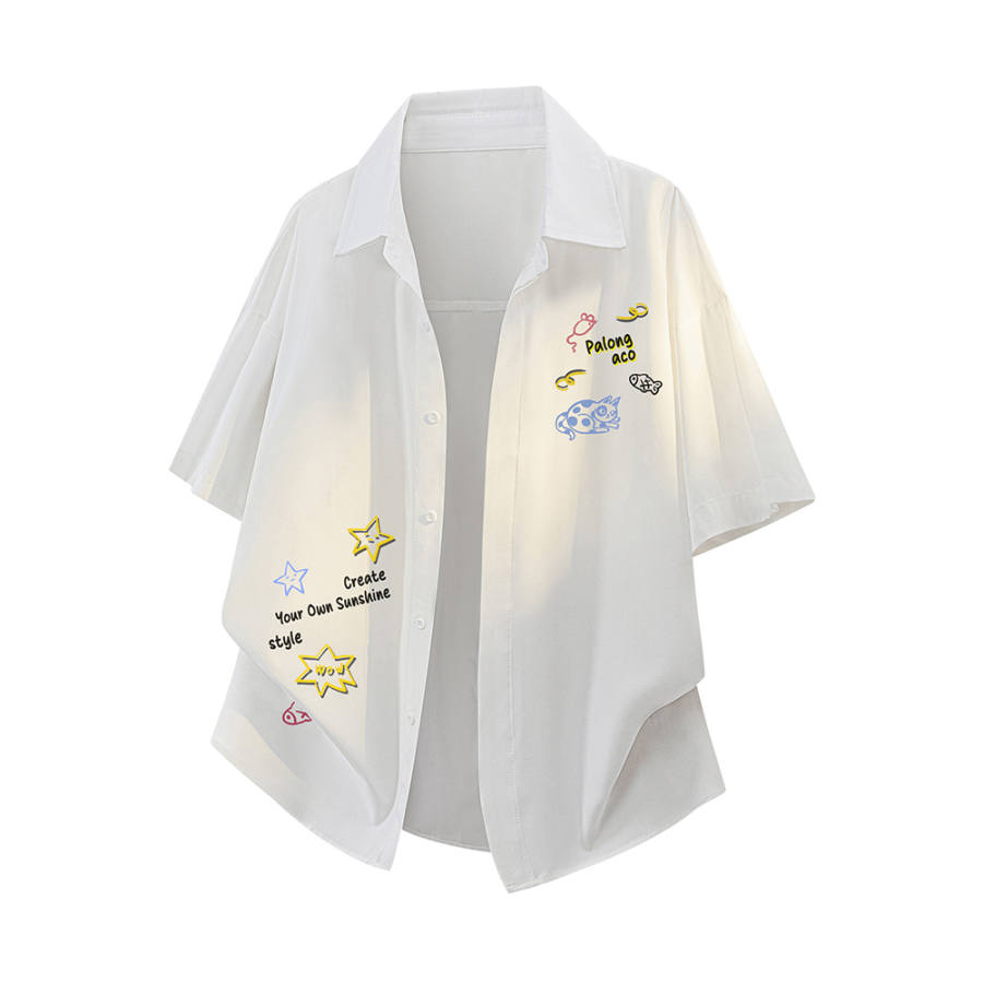 PAL ONGACO Shirts Unisex Lapel Thin Shirt