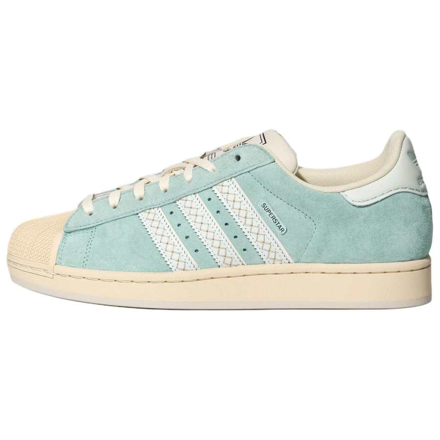 Adidas Originals Superstar 2 Leather Abrasion Resistant Low top Skateboard Shoes Unisex Blue