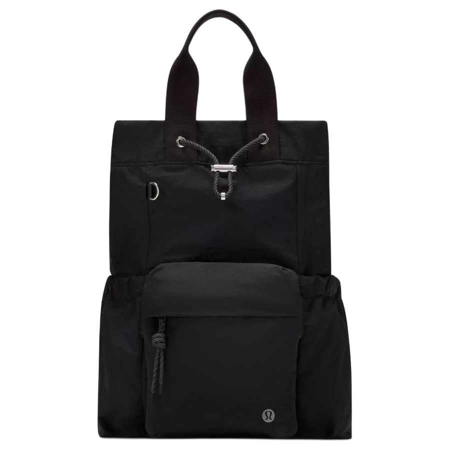 Lululemon Lululemon Drawstring Closure Nylon Backpack Women's Black