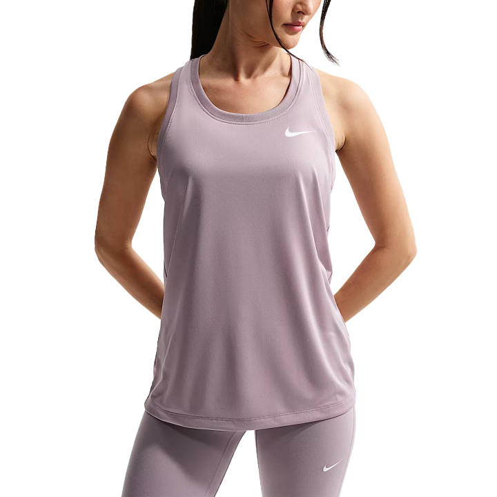 Nike Nike Dri Fit Tank Tops Women's Light Purple/All White Crew Neck Moderate Other