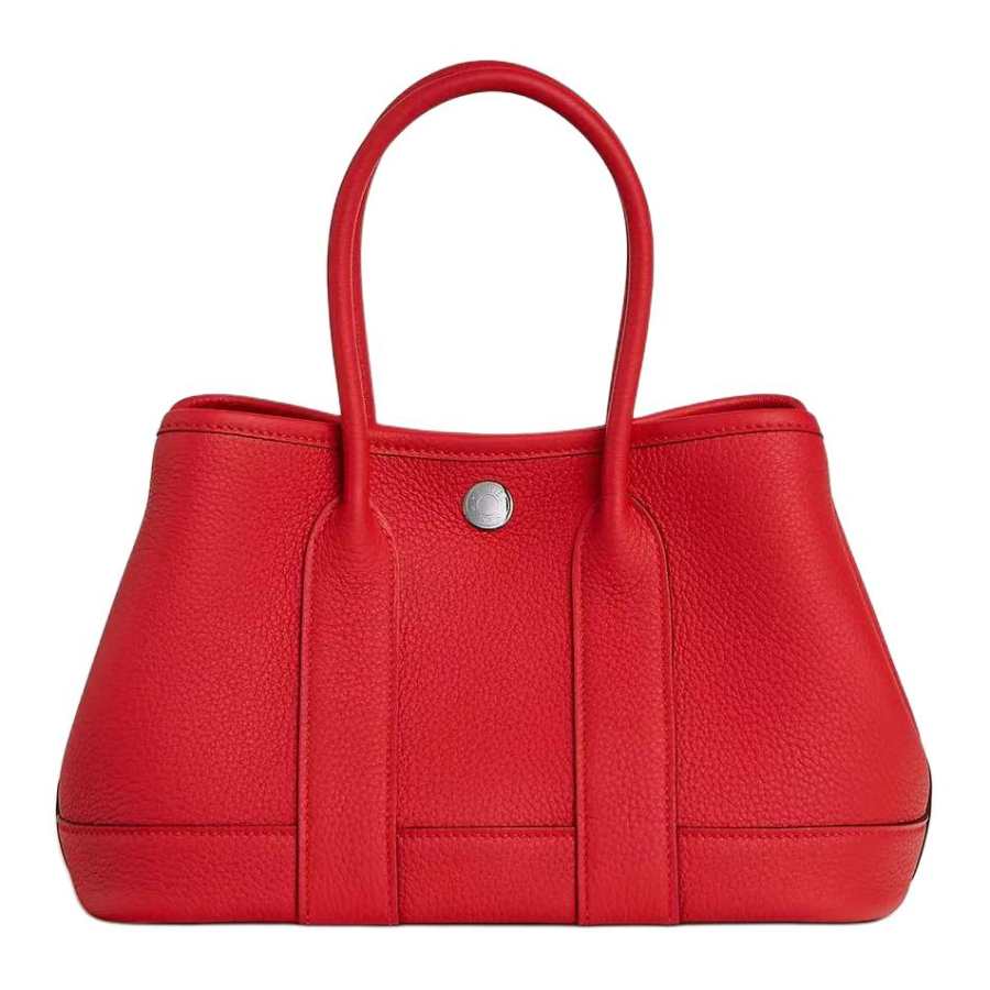 HERMES Neo Garden Togo Calfskin Garden Handbag Mini Women's S3 Rouge De Coeur Heart Red