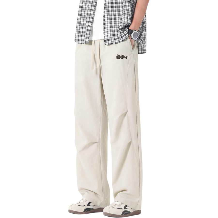 Tonlion Casual Pants Unisex Thin Parachute Pants
