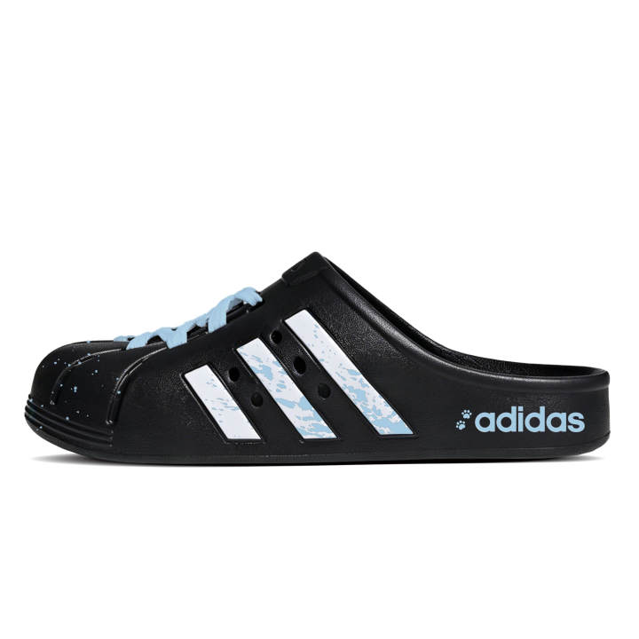 Adidas Adidas ADILETTE CLOGS Dusty Blue Clogs Unisex Black
