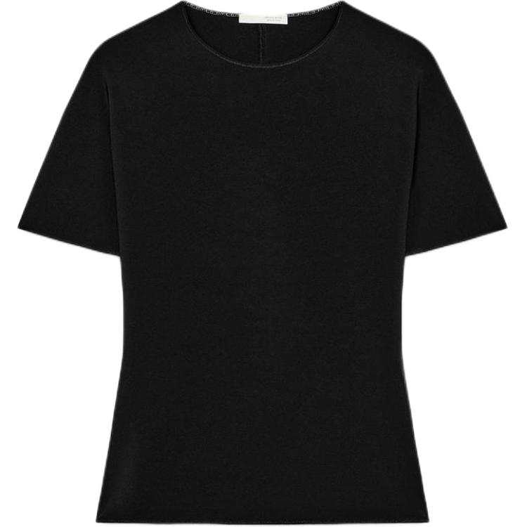 ZARA T Shirts Women's Black Crew Neck