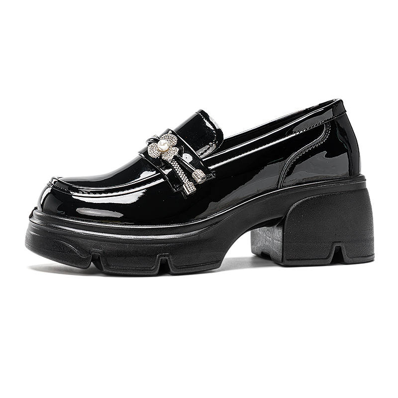 WARRIOR Warrior Loafers 6CM Women's Black