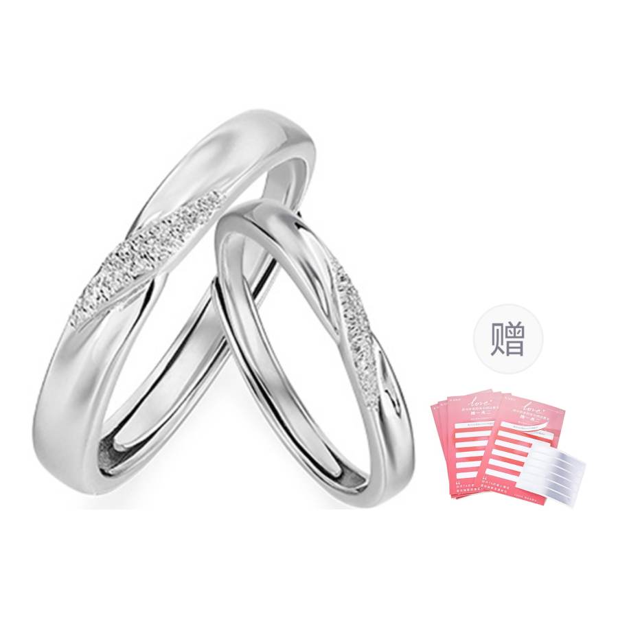 KADER KADER 925 Sterling Silver Rings Unisex Silver White Style