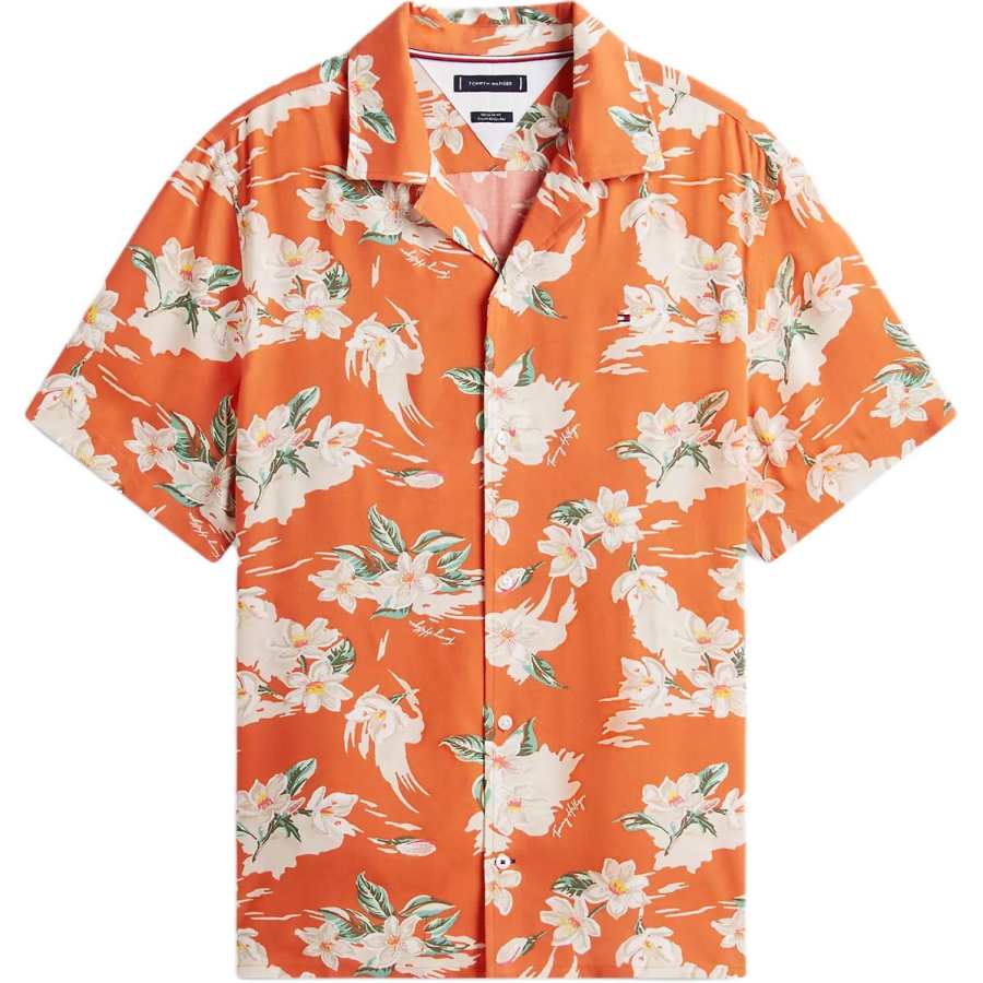 Tommy Hilfiger Shirts Men's Bright Orange Moderate