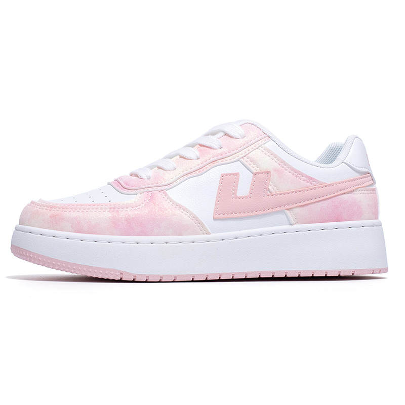 WARRIOR Cushioning Abrasion Resistant Low top Skateboard Shoes Women's Star Pink