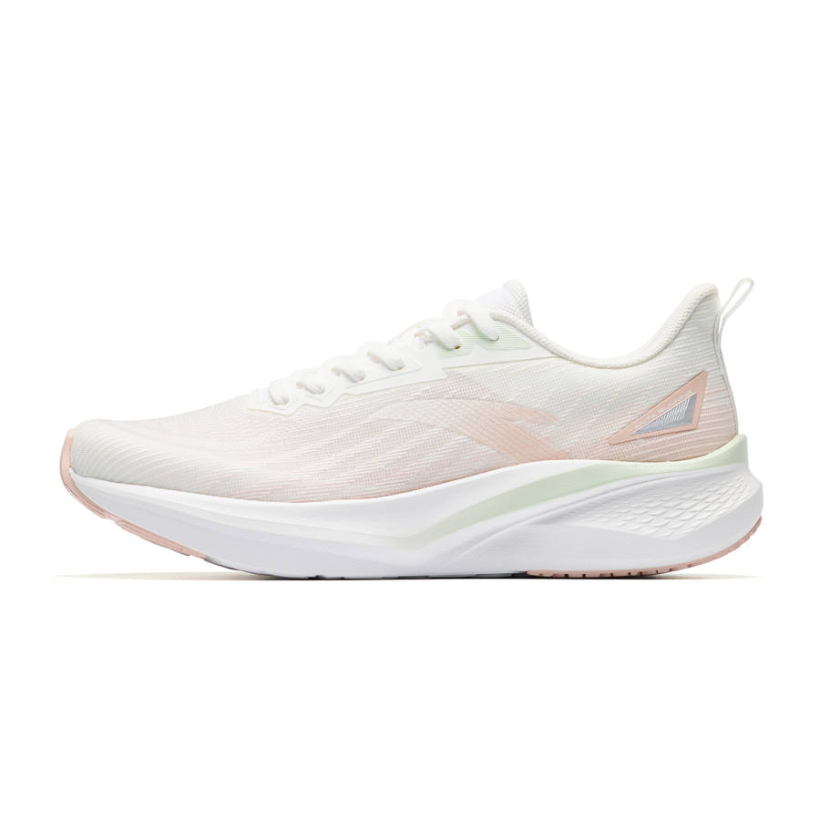 Anta Lingfeng 2 Breathable Abrasion Resistant Low top Casual City Commuting Running Shoes Women's White Pink