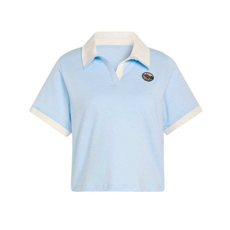 Adidas Adidas Polo Shirts Women's Blue Lapel Moderate Other