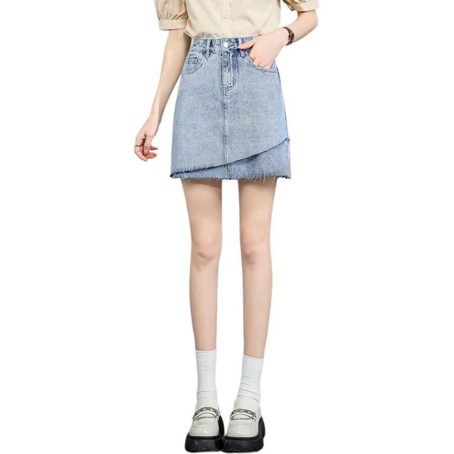 Tonlion Denim Short Skirts Women's