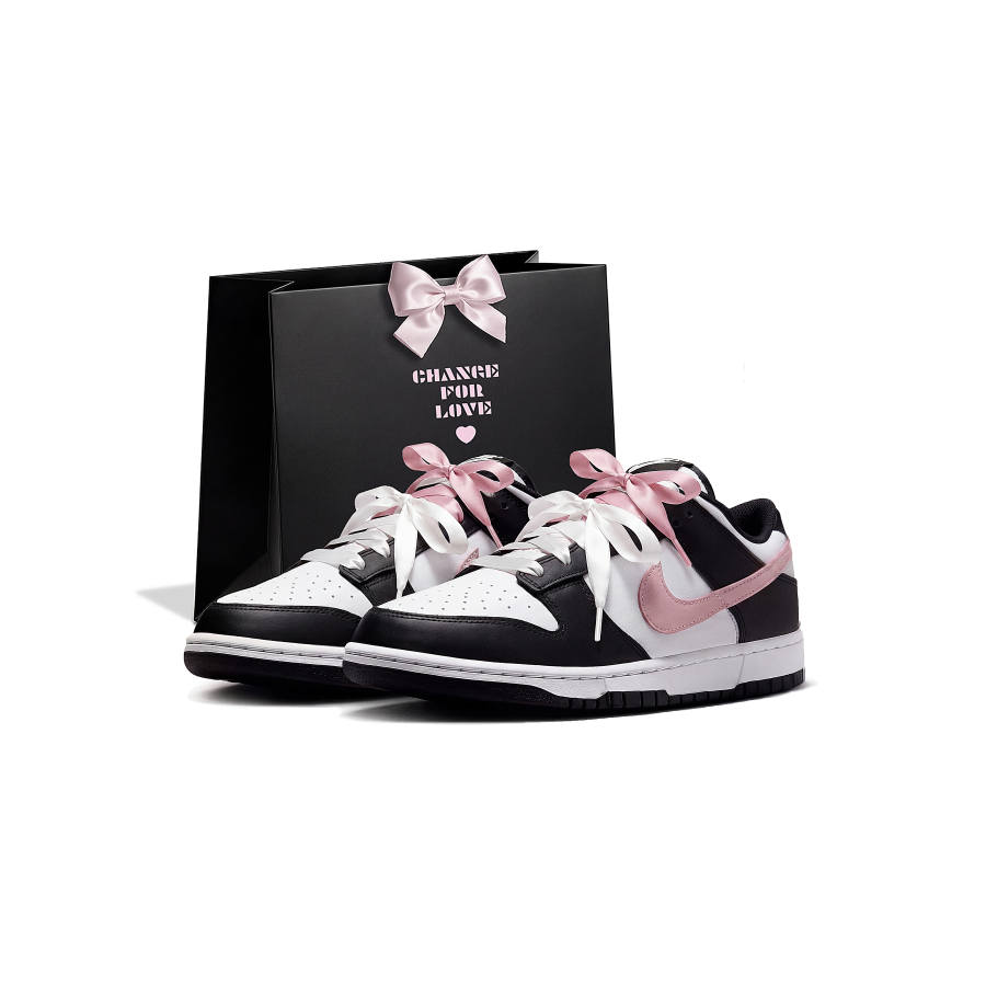 Nike Nike Dunk Shopping Bag, Berry Abrasion Resistant Low top Skateboard Shoes Women's Black Pink
