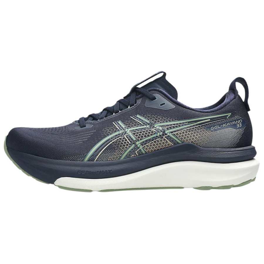 ASICS GEL KAYANO 33 Breathable Support Rebound Running Shoes Men's Night Blue Wide Fit