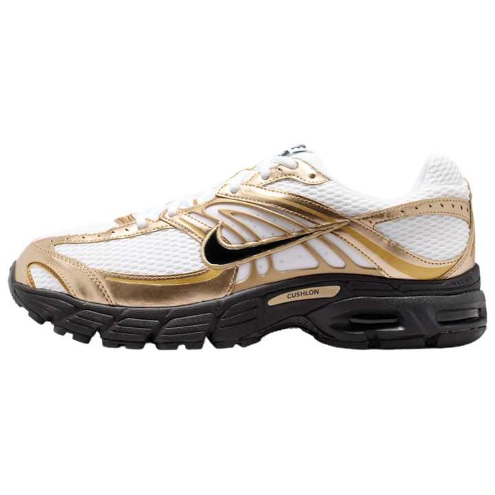 Nike Nike Air Max Moto 2K Textile, Synthetic Leather Support Running Shoes Men's Gold White