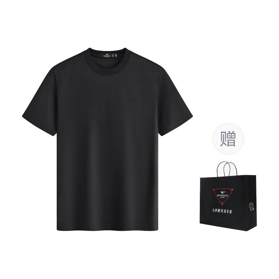 SEPTWOLVES T Shirts Men's Crew Neck