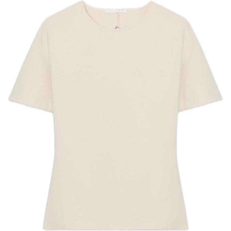 ZARA T Shirts Women's White Crew Neck