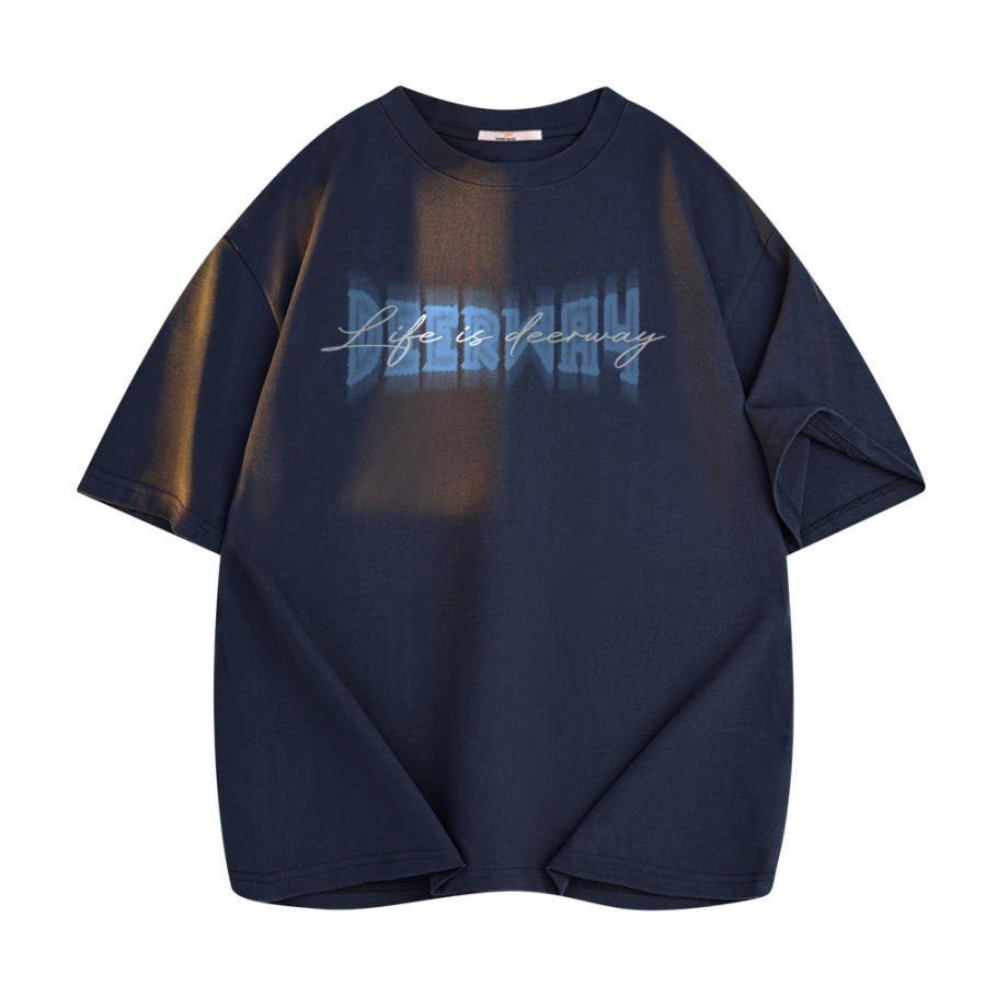 DEERWAY T Shirts Unisex Crew Neck Moderate Straight Fit