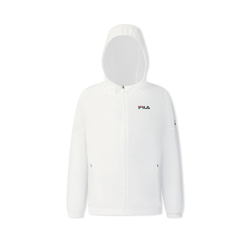 FILA Fitness Jackets Women's Jade White Hooded Non Detachable Moderate Other