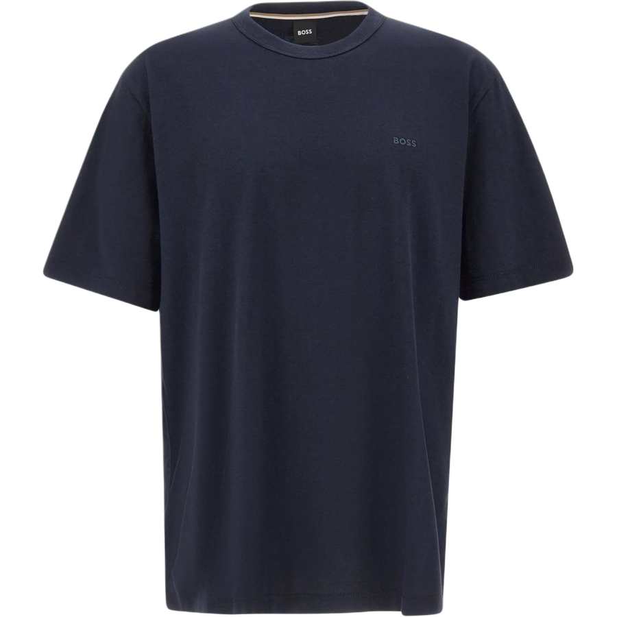 HUGO BOSS T Shirts Men's Blue Crew Neck Moderate Straight Fit