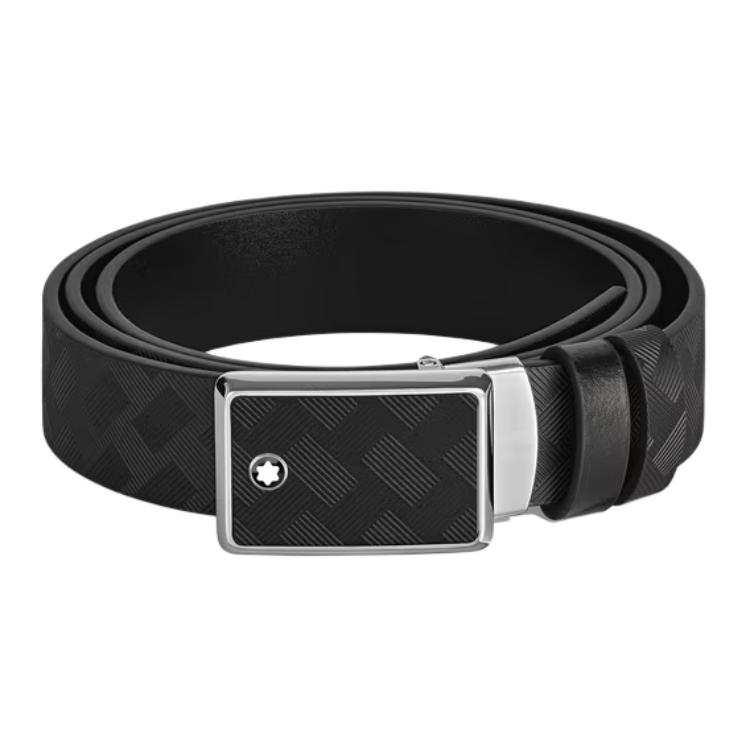 MONTBLANC MONTBLANC Extreme 3.0 Leather Belts Men's Black Width 3.5cm