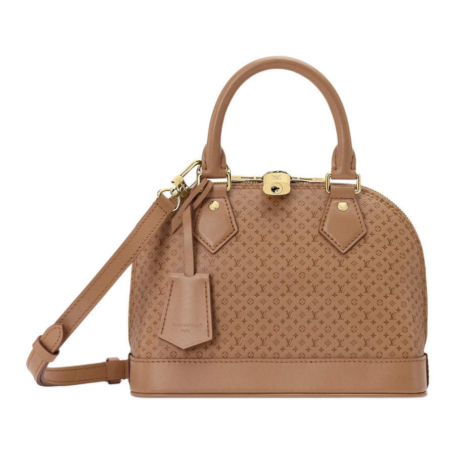 LOUIS VUITTON Alma BB Cow Leather Crossbody Handbag Small Women's Brown