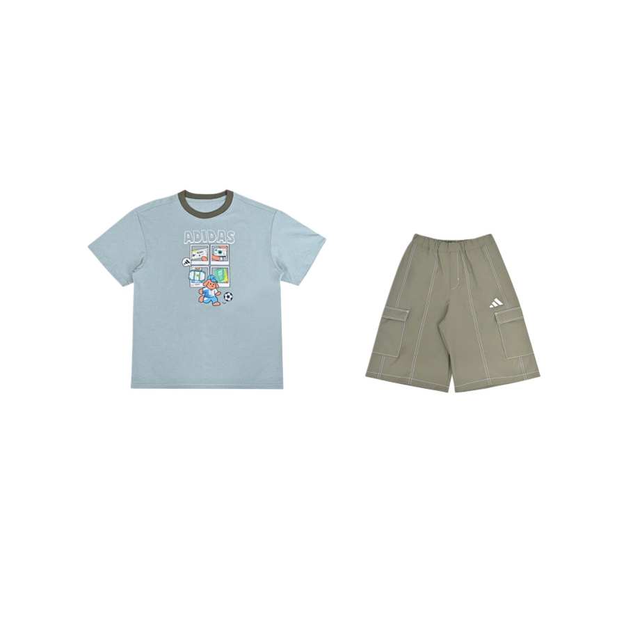 Adidas Adidas Kids Casual Sportswear Crew Neck Moderate