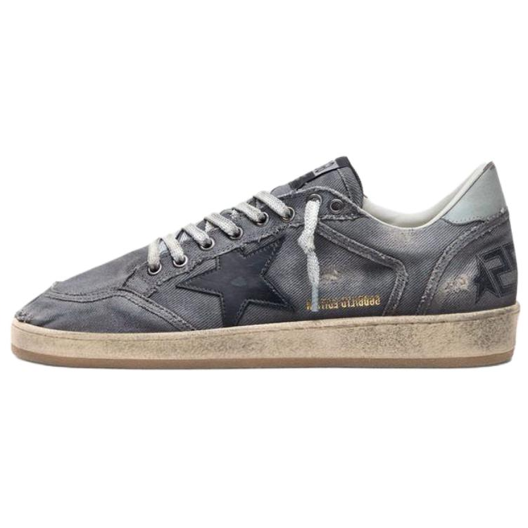Golden Goose Ball Star Low top Skateboard Shoes Men's Gray & Light Blue