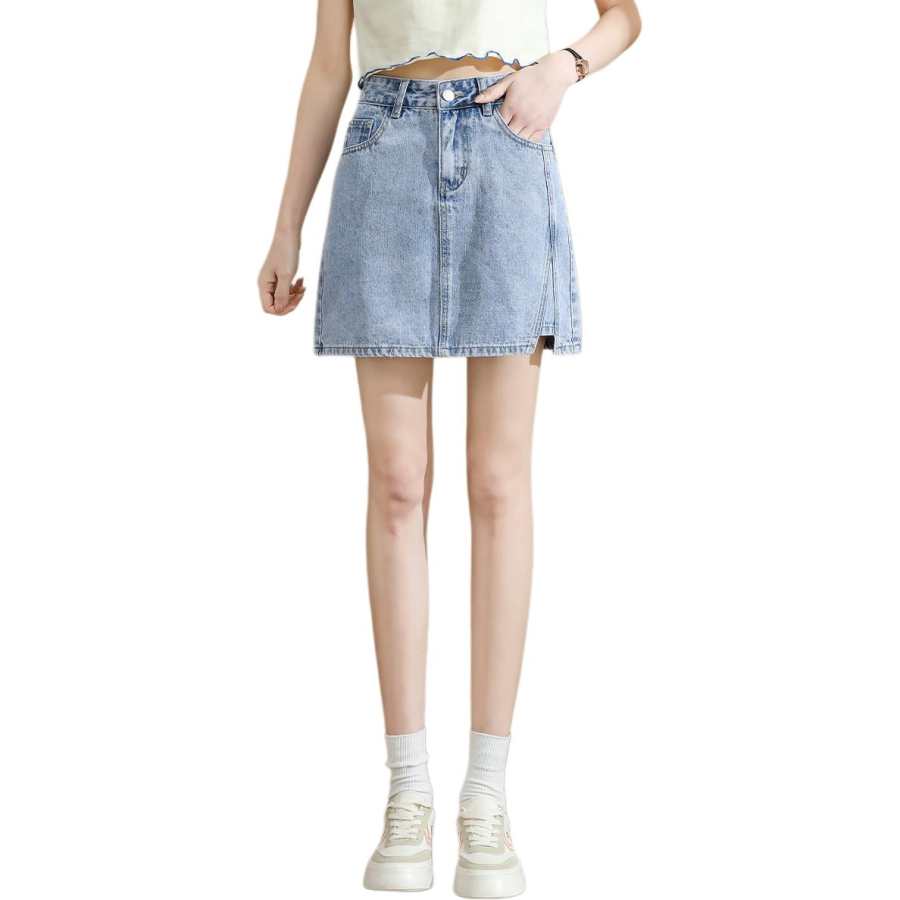 Tonlion Denim Short Skirts Women's