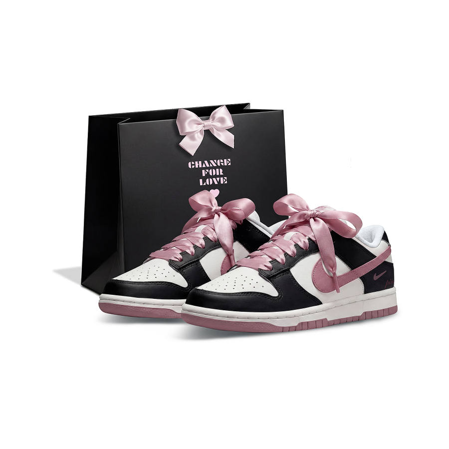 Nike Nike Dunk Shopping Bag, Rose Cushioning Low top Skateboard Shoes Women's Black Pink