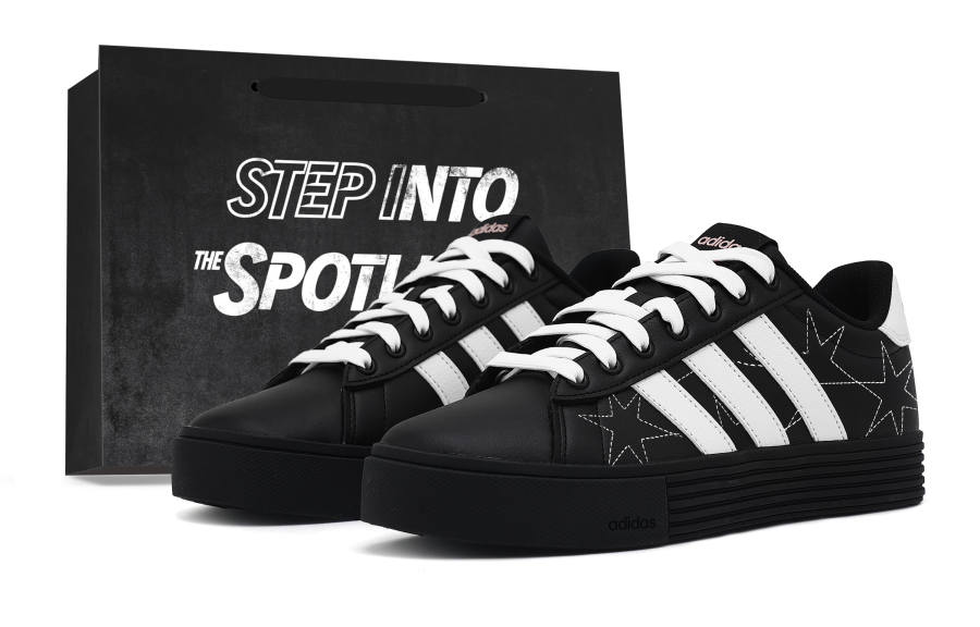 Adidas Adidas Daily 4.0 Stars Black Warrior Low top Skateboard Shoes Unisex Black