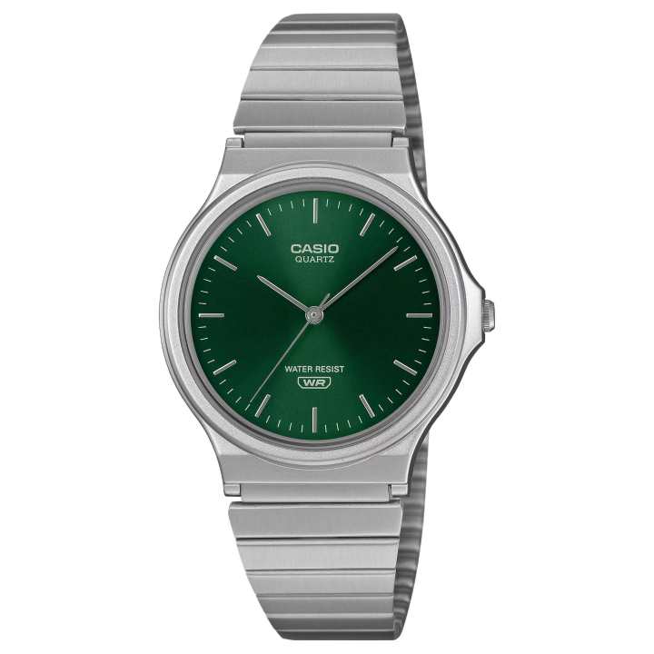 CASIO CASIO Standard Collection Quartz Movement Stainless Steel Strap Watch Unisex Green Dial