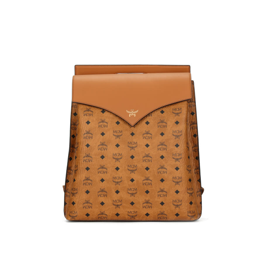 MCM MCM Nappa Leather Backpack Medium Men's Cognac