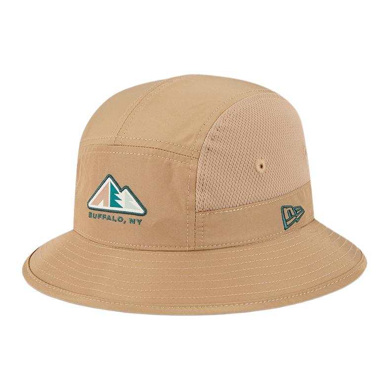 New Era Recycled Polyester Bucket Hats Unisex Brown