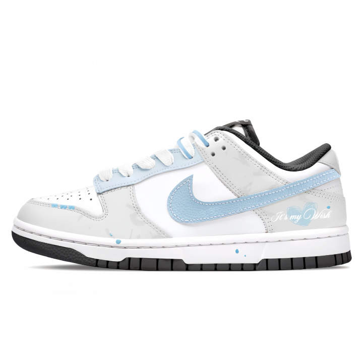 Nike Nike Dunk First Encounter Heartbeat Low top Skateboard Shoes Women's Blue Gray
