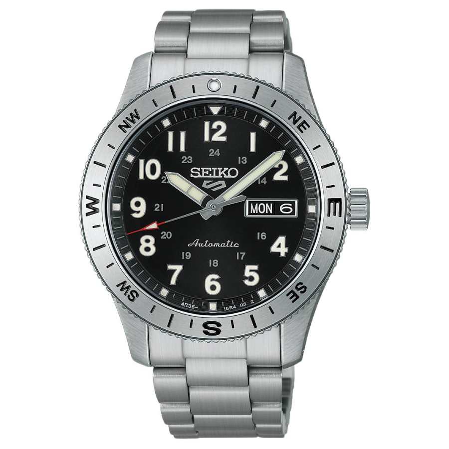 SEIKO 5 Sports Automatic/Manual Mechanical Movement Stainless Steel Strap Watch 41mm Men's Watches