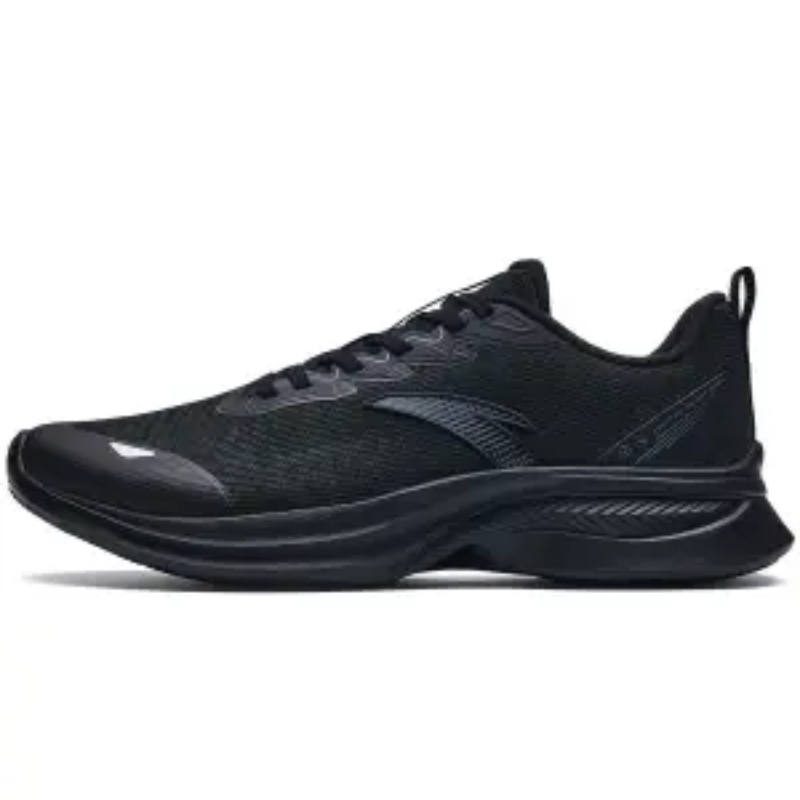 Anta Hydrogen Run Cushioning Breathable Low top Casual Running Shoes Men's Black