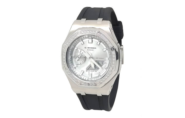 CASIO CASIO Men Liquid Crystal/Analog Dual Display Series White Watch