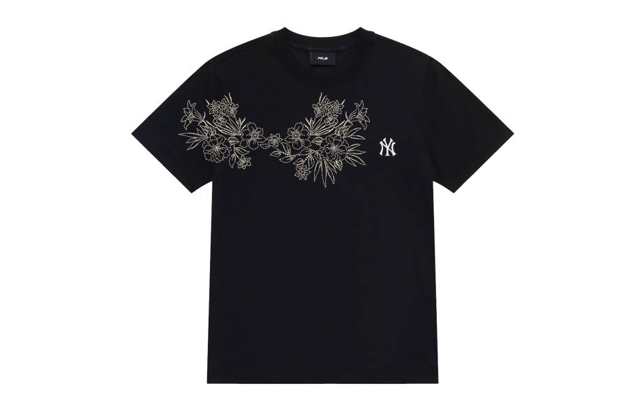 MLB MLB T Shirts Unisex Black Crew Neck Moderate