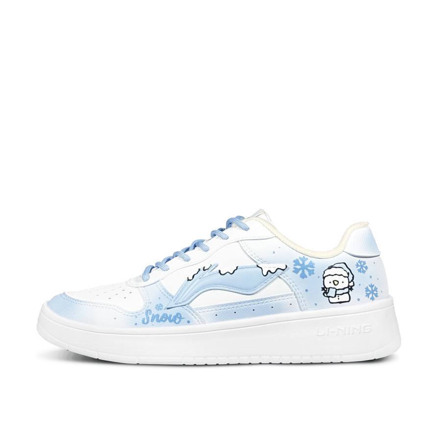 Li-Ning Li Ning Floating Boat Snowy White Snow Boots Abrasion Resistant Cushioning Slip Resistant Low top Skateboard Shoes