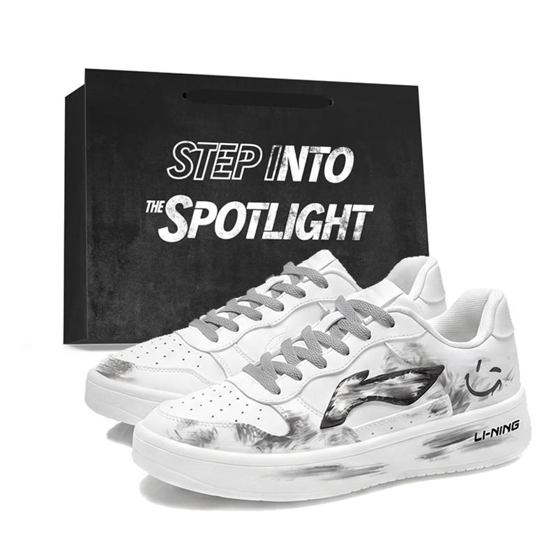 Li-Ning Li Ning Floating Boat Coverage Slip Resistant Cushioning Low top Skateboard Shoes Men's