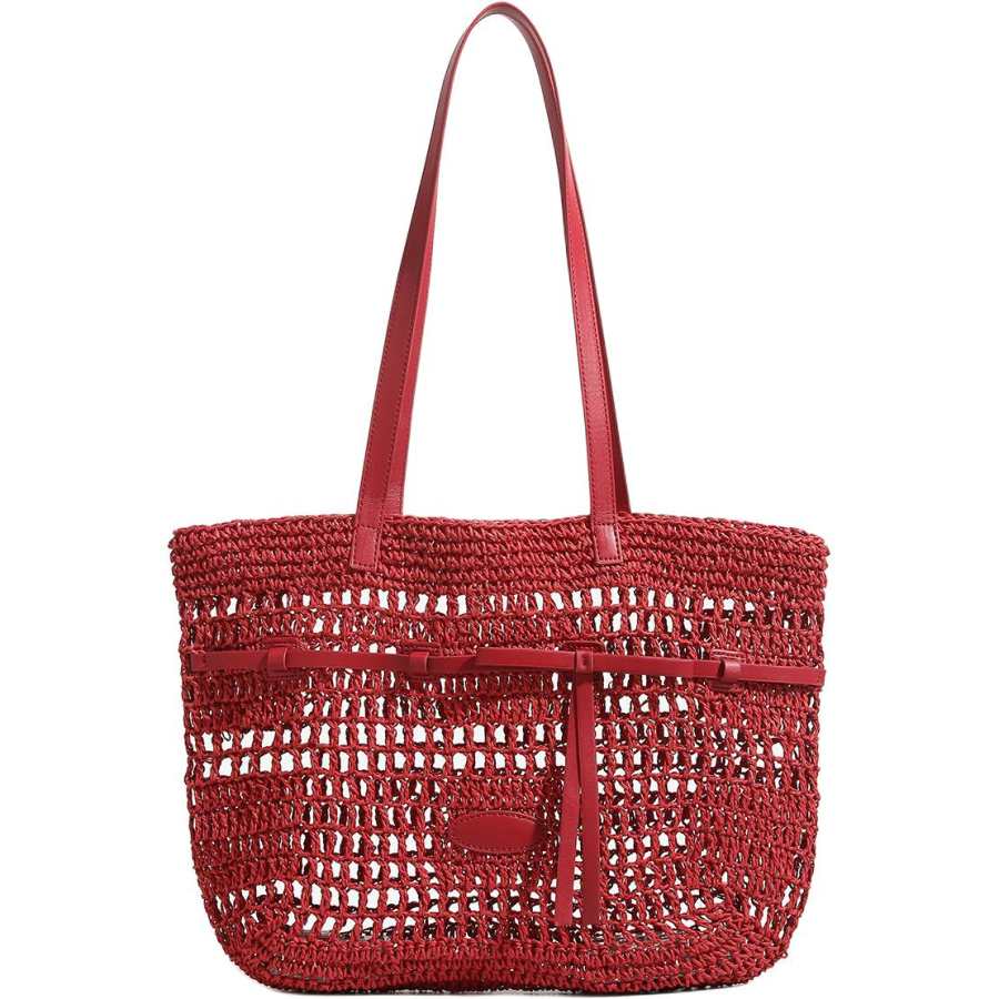 PAYOT Synthetic Leather Handbag Regular Women's Red/Apricot