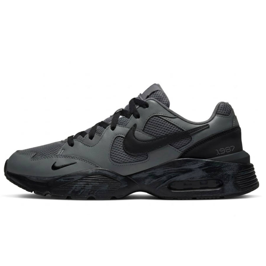 Nike Nike Air Max Fusion Cushioning Abrasion Resistant Low top Casual City Commuting Running Shoes Unisex Black