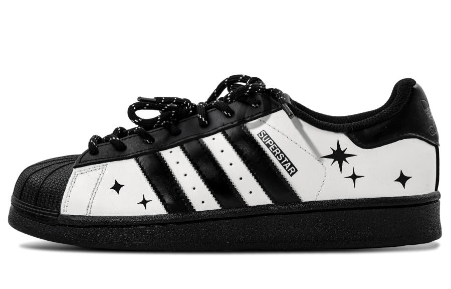 Adidas Originals Superstar 2 Leather Low top Skateboard Shoes Unisex Black White